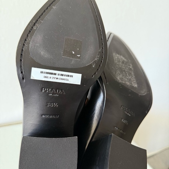 New Prada Texano Pointed Toe Mule $1,390 38.5 - Picture 12 of 14